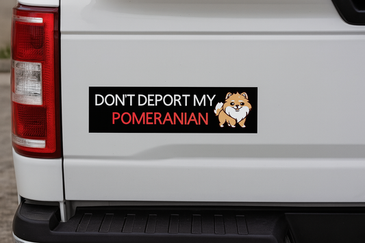 Custom “Don’t Deport My ___” Bumper Sticker – Choose Your Dog Breed – Personalized Vinyl Label